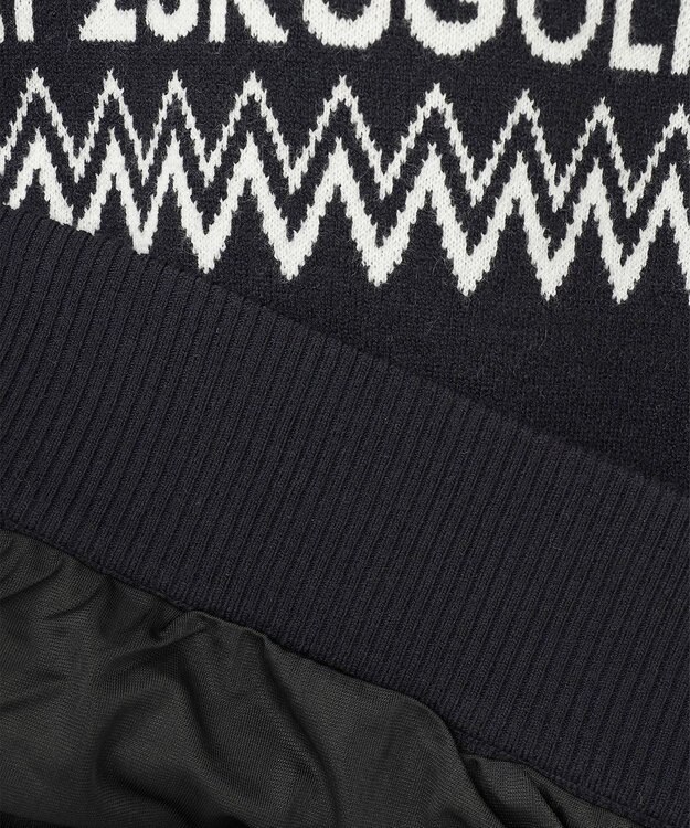 23区GOLF 【WOMEN】【ウォッシャブル】ノルディック柄裏付き ニット ネイビー系