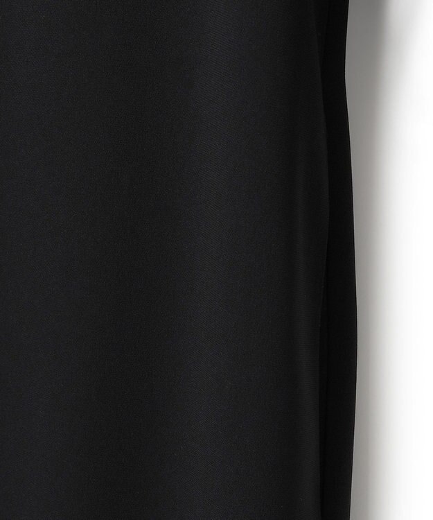 BEIGE， 【洗える】KALMIA / クルーネックIラインロングドレス Black