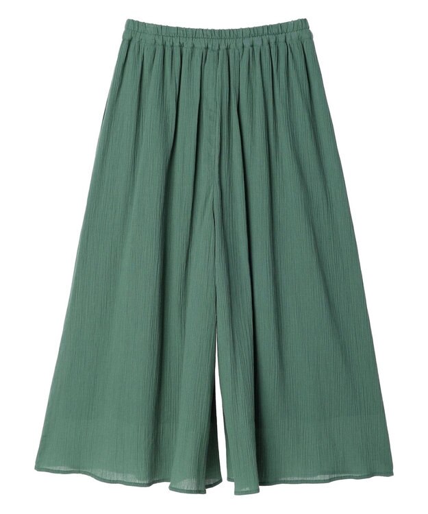 earth music&ecology ガウチョパンツ Green