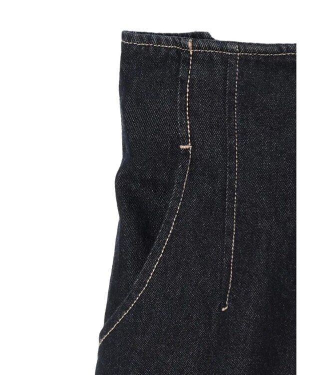 earth music&ecology フロントジップデニムパンツ Indigo