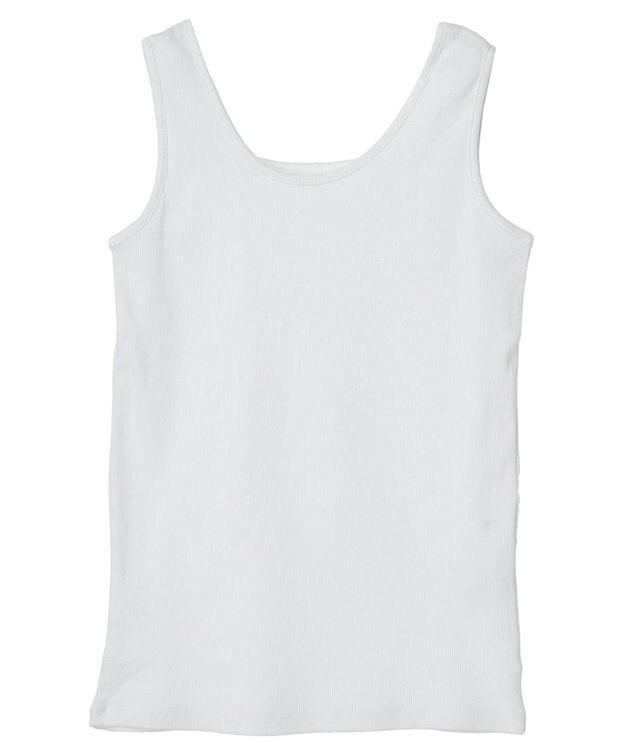 Green Parks ＢＰ　２ＷＡＹリブタンクトップ White