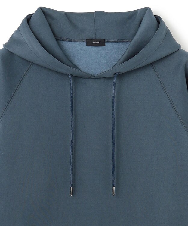JOSEPH HOMME 【WEB・一部店舗限定】ダブルフェイスジャージー　プルオーバーパーカー ダルブルー系
