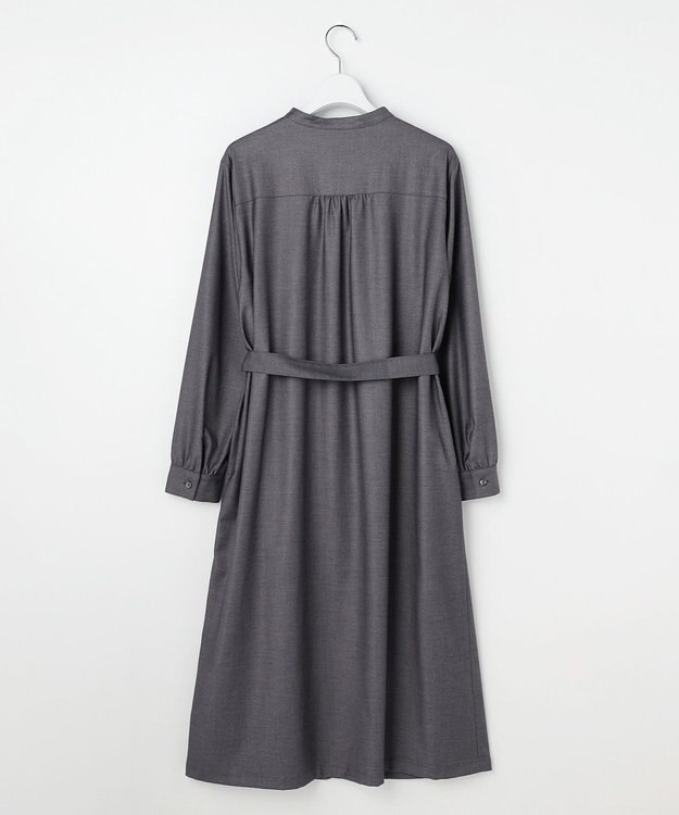 J.PRESS LADIES S ギャバストレッチ ワンピース グレー系