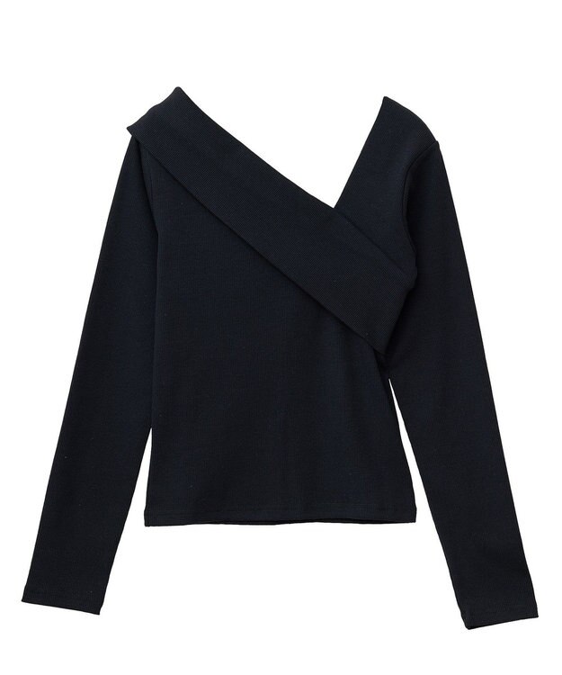 Green Parks ・ｓｗｉｎｇ　ｂｙ　クロスネックプルオーバー Black