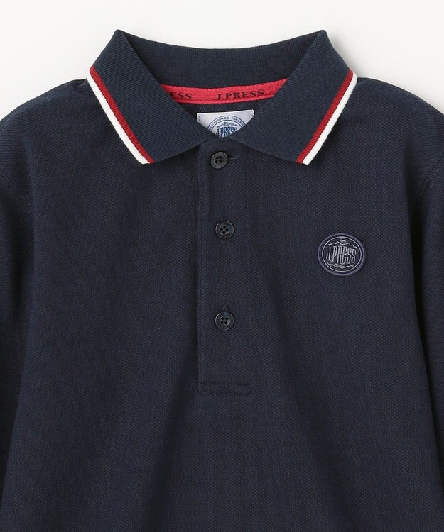 J.PRESS KIDS 【100-130cm】リブライン ポロシャツ ネイビー系