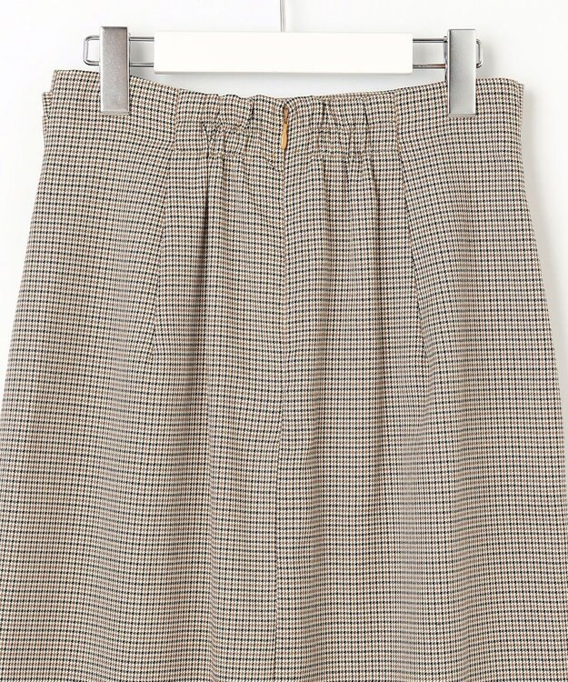 Feroux 【洗える】バックルデザイン タイトスカート グレー系