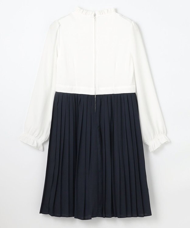 組曲 KIDS 【150-170㎝】グレンチェックジャケット＆プリーツワンピース セット ネイビー×チェック系