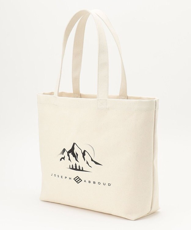 JOSEPH ABBOUD MOUNTAIN 【UNISEX】キャンバストートバック アイボリー系