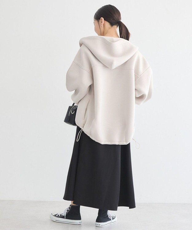 earth music&ecology フーディーダンボールジップブルゾン Ecru