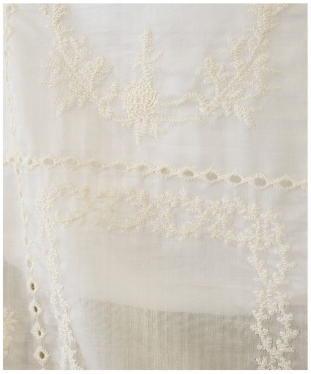 AMERICAN HOLIC シアー刺繍キャミワンピース（ペチコート付き） Ivory