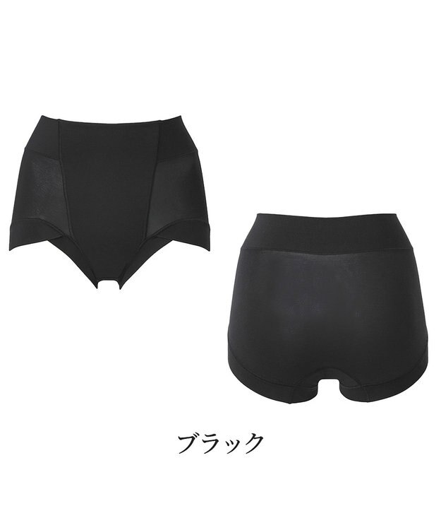 BRADELIS New York 【BRADELIS NewYork peace】綿混楽々dailyソフトショーツ23 接触冷感 吸汗速乾 サラッと快適な補正ショーツ ブラック