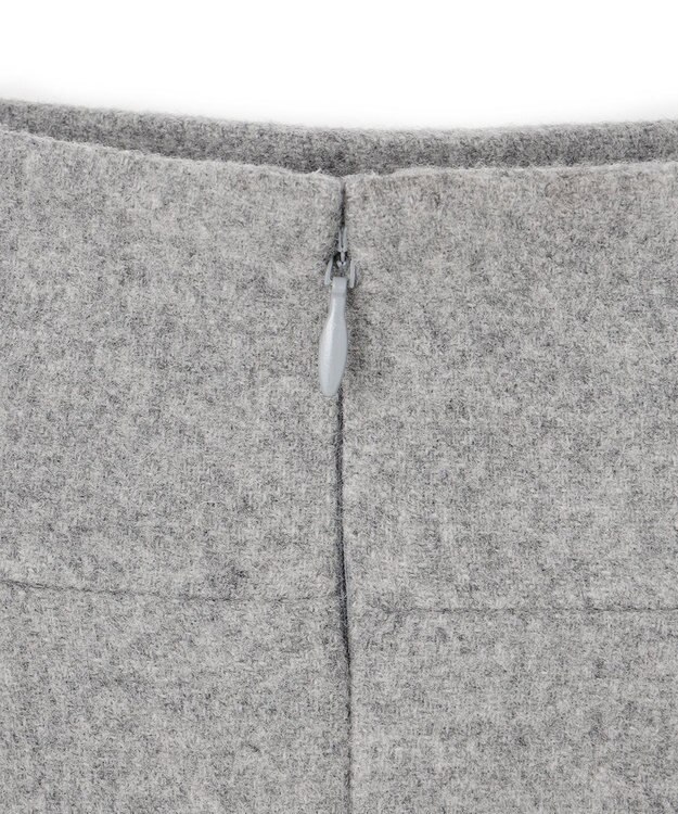 BEIGE， CHAMPIONNET  / ウールメルトン  Iラインスカート Gray