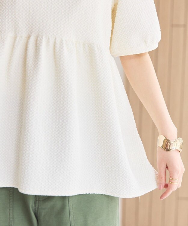 AMERICAN HOLIC フクレジャガードティアードプルオーバー Ivory