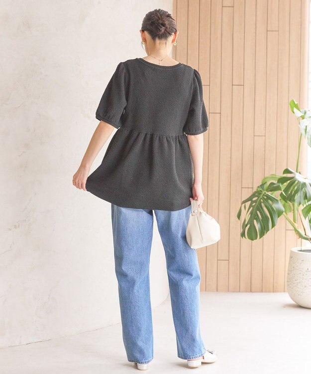 AMERICAN HOLIC フクレジャガードティアードプルオーバー Black