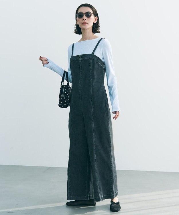 UNFILO UNFILO DENIM オールインワン グレー