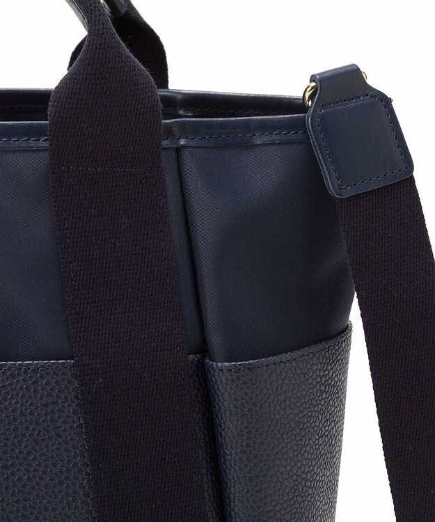 TOPKAPI 【Breath TOPKAPI】【TOPKAPI × 藤本美貴さんコラボ】スコッチグレイン 6ポケット 2way トートバッグ M/マザーズバッグ/撥水 ネイビー