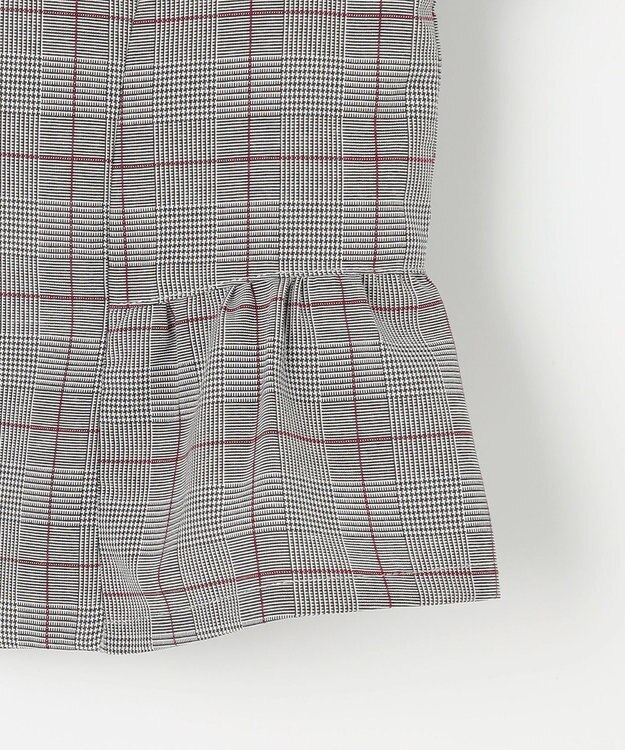 組曲 KIDS 【150-170㎝】グレンチェックジャケット＆プリーツワンピース セット ネイビー×チェック系