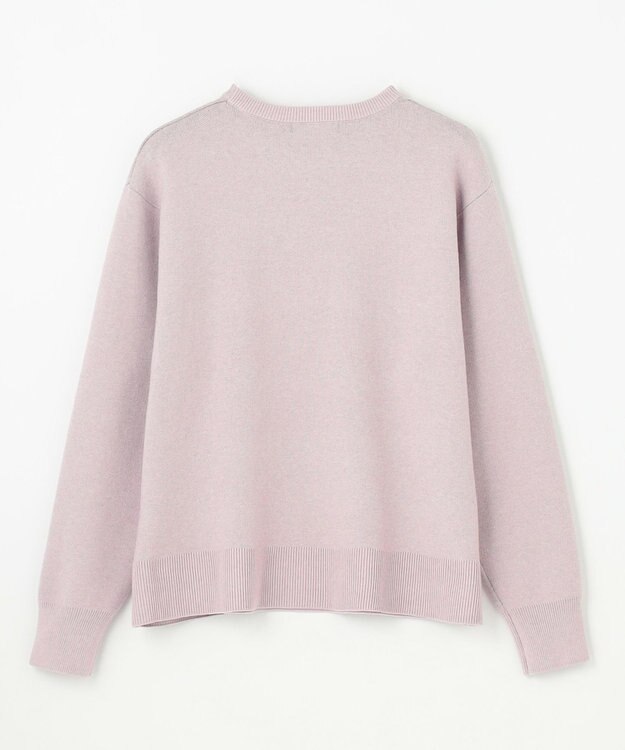 ANY 【洗濯機可】スウェットライクロゴニット オイスター