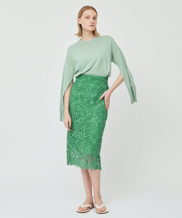 BEIGE， PIERIS / クルーネックニット Sage