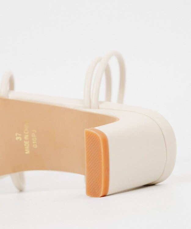 BONTRE 【PRECIEUX JOUET/プレシュウジュエ】ナロートングセットバックヒールサンダル/016PJ エクリュ