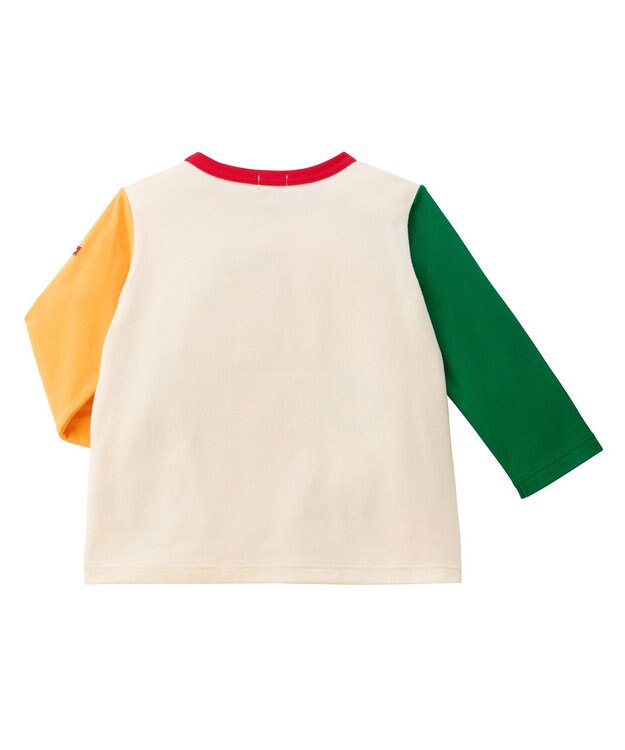 MIKI HOUSE HOT BISCUITS UFOキャッチャー ビーンズワッペン長袖Tシャツ マルチカラー