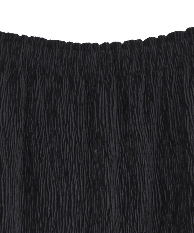 earth music&ecology シャイニーベロアスカート Black