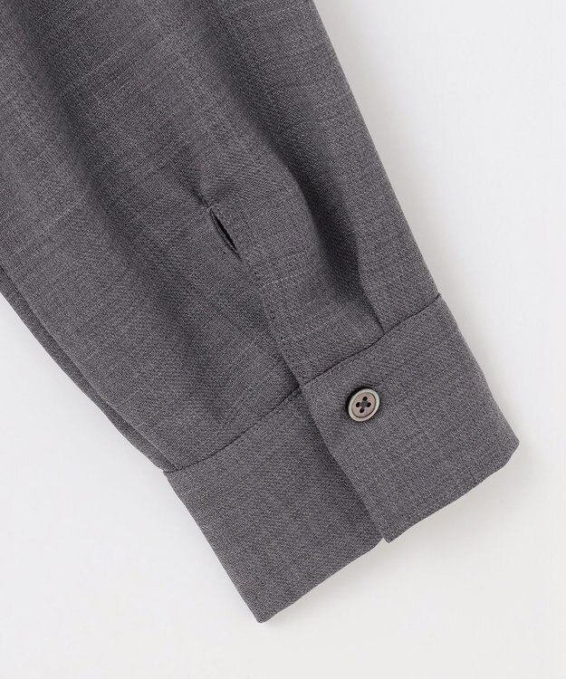 自由区 【セットアップ対応・洗える】ハイツイストビエラフロントフリル ブラウス TOPグレー