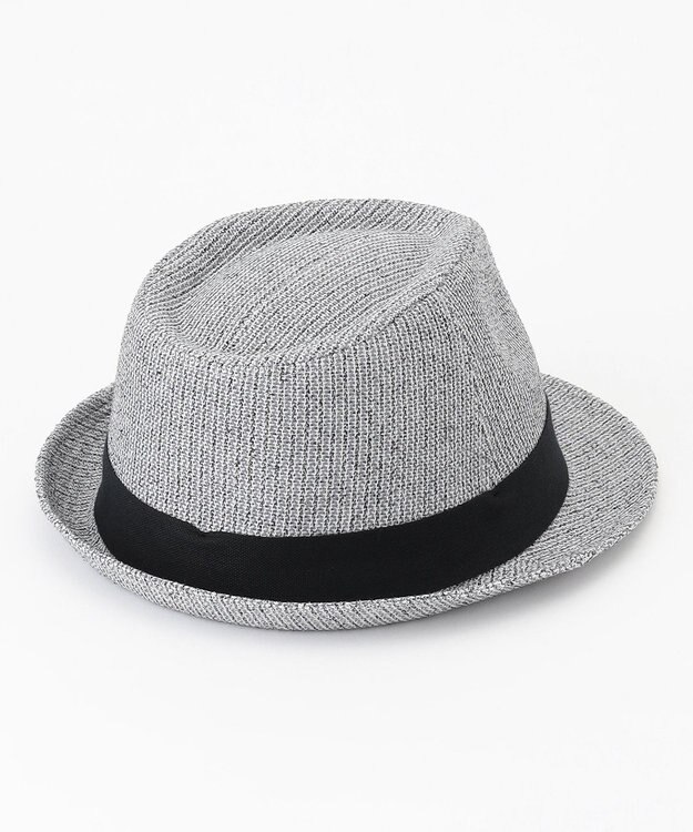 JOSEPH ABBOUD 【JAPANファブリック//軽量】和紙リングラッセルハット ライトグレー系