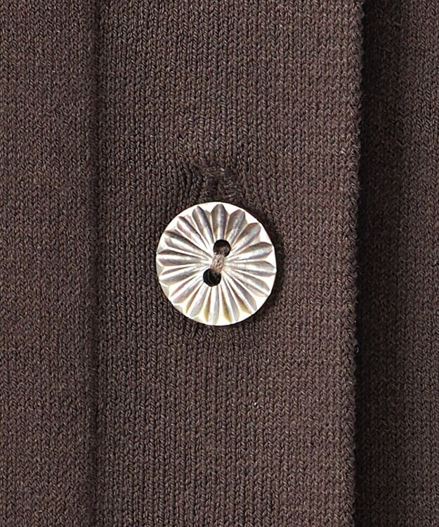 23区 S 【R(アール)】アイスニット Vネック カーディガン ダークブラウン系