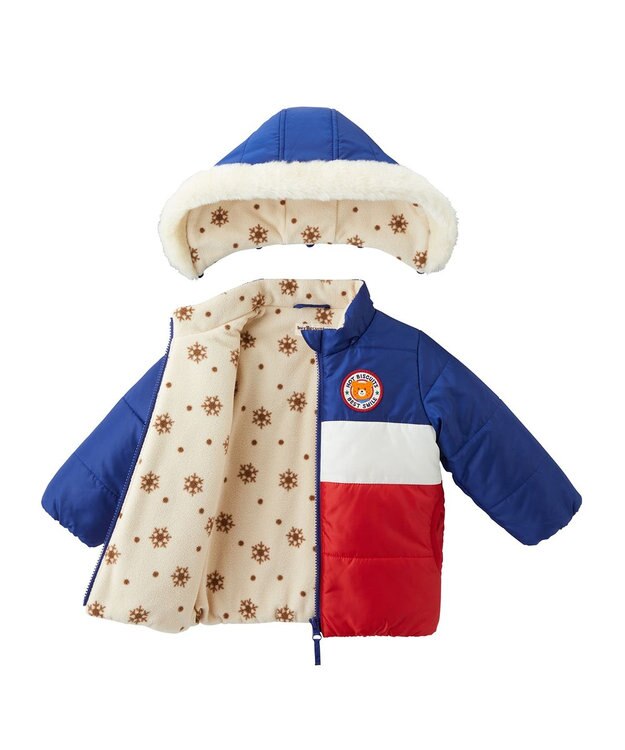 MIKI HOUSE HOT BISCUITS 【80-120cm】 裏地フリース ジャンパー マルチカラー