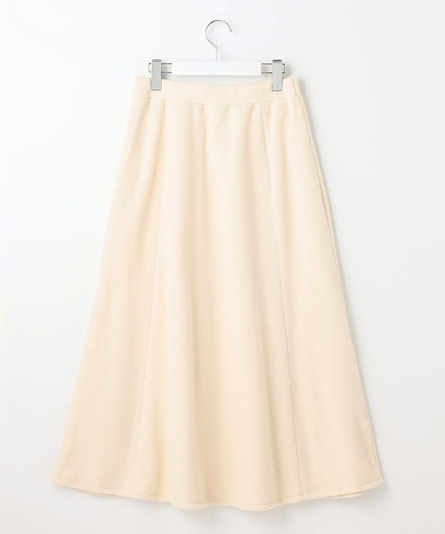 23区 【SLOW/セットアップ対応】マイクロエコフリース フレア スカート アイボリー系