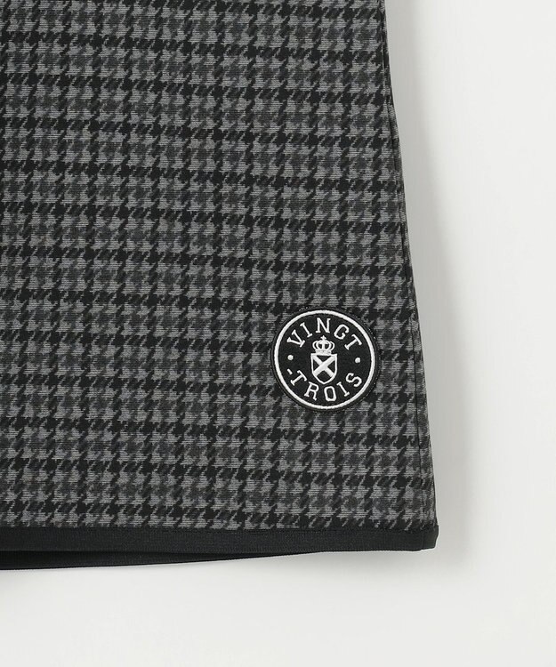 23区GOLF 【WOMEN】ガンクラブチェックプリントスカート ブラック系3