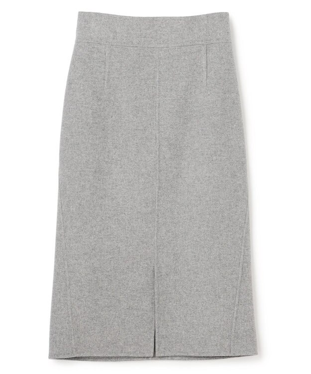 BEIGE， CHAMPIONNET  / ウールメルトン  Iラインスカート Gray