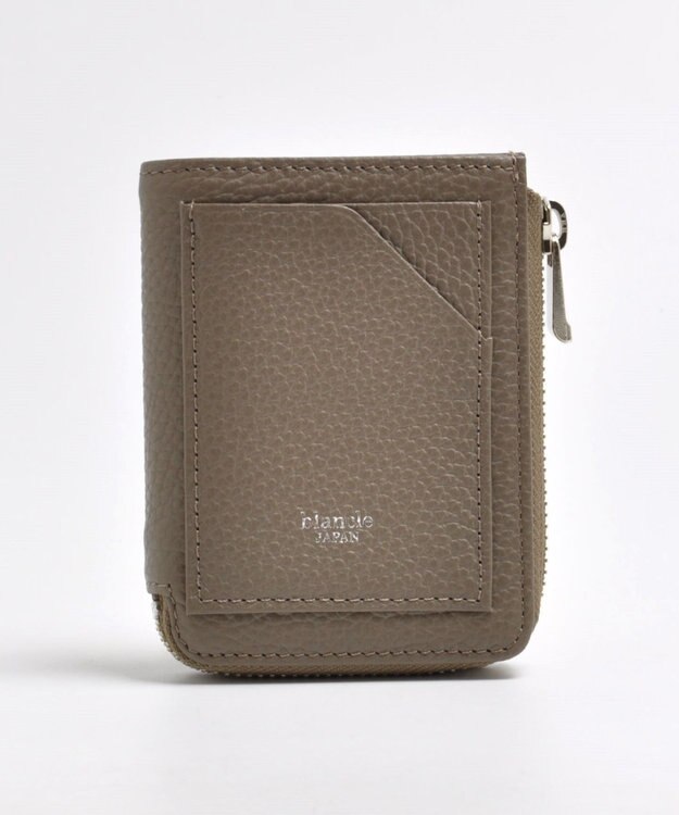 blancle シュリンクレザー Jジップウォレット トープ