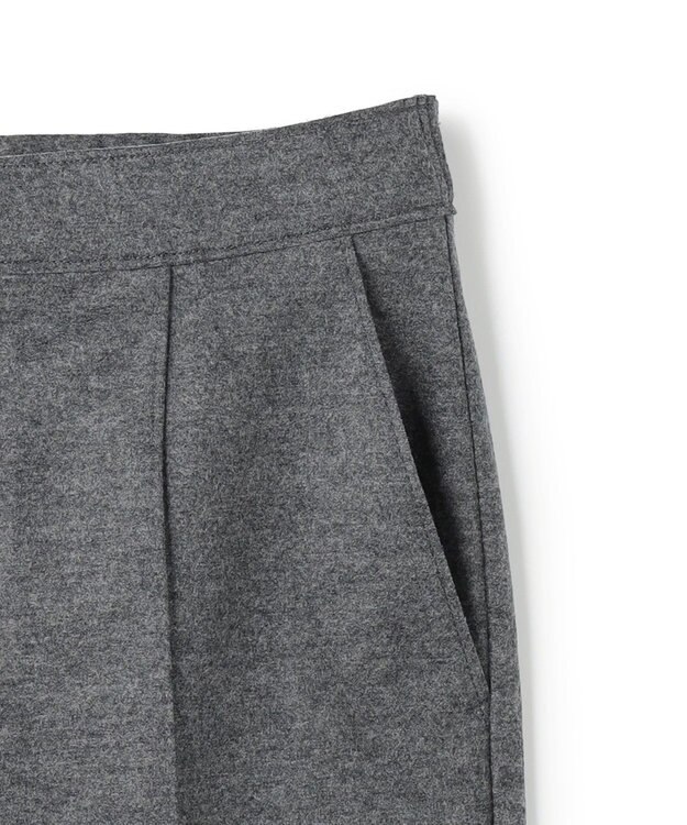 BEIGE， 【Lsize・セットアップ対応】CORBY / ウールピンタックバックサイドゴムパンツ C.Gray