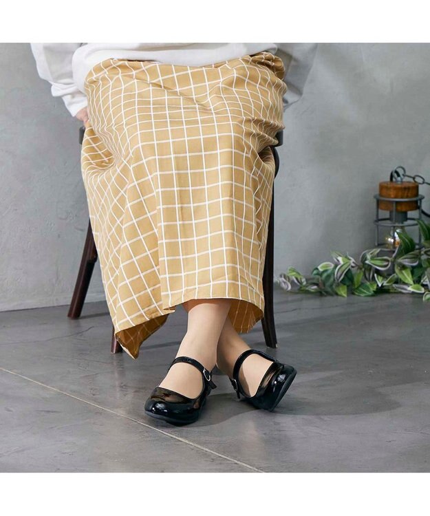 ing 【WEB限定】メリージェーンフラットシューズ ブラックエナメル