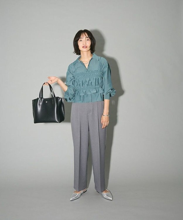 Green Parks ・ＥＬＥＮＣＡＲＥ　ＤＵＥ　ビスチェ付ショートシャツ Green