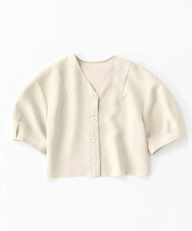 uncrave ウォッシャブルダブルクロス ブラウス エクリュ