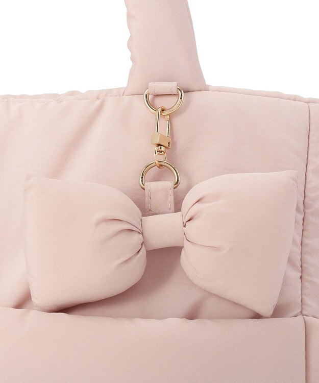 Maison de FLEUR 撥水加工パファーキャリーオントートバッグ Pink