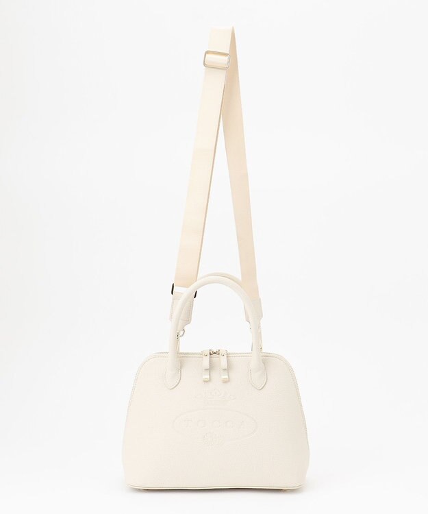 TOCCA CRESTA LEATHER POCHETTE ポシェット アイボリー系
