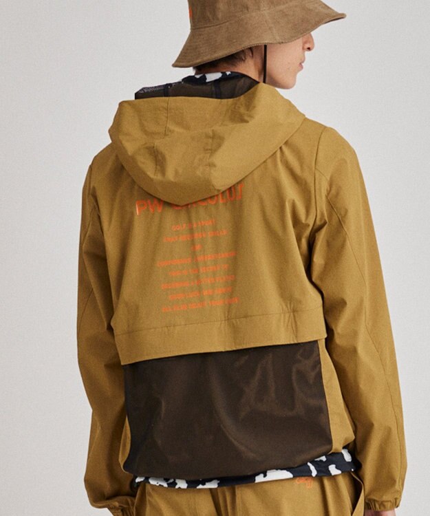 PW CIRCULUS 【撥水加工/軽量/ストレッチ】【MEN】メッシュコンビブルゾン ベージュ系