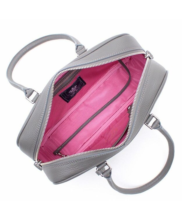 A.D.M.J. クリスタルソーイングボストン28cm オイスターグレー