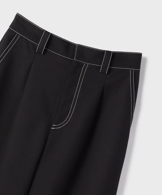 GRACE CONTINENTAL タックカーブパンツ ブラック