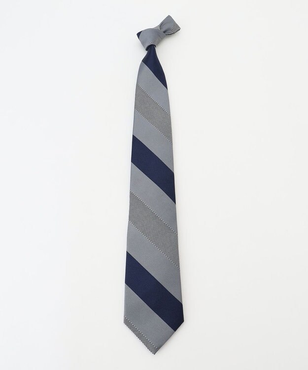 J.PRESS MEN 【STRUCTURE MIX COLLECTION】レジメンタル  ネクタイ ブラック系2