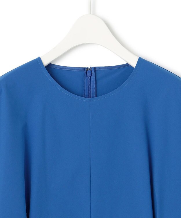 ICB L 【接触冷感・撥水・UVケア・洗える】 プルーフ4WAYタフタ ブラウス ラピスラズリ系