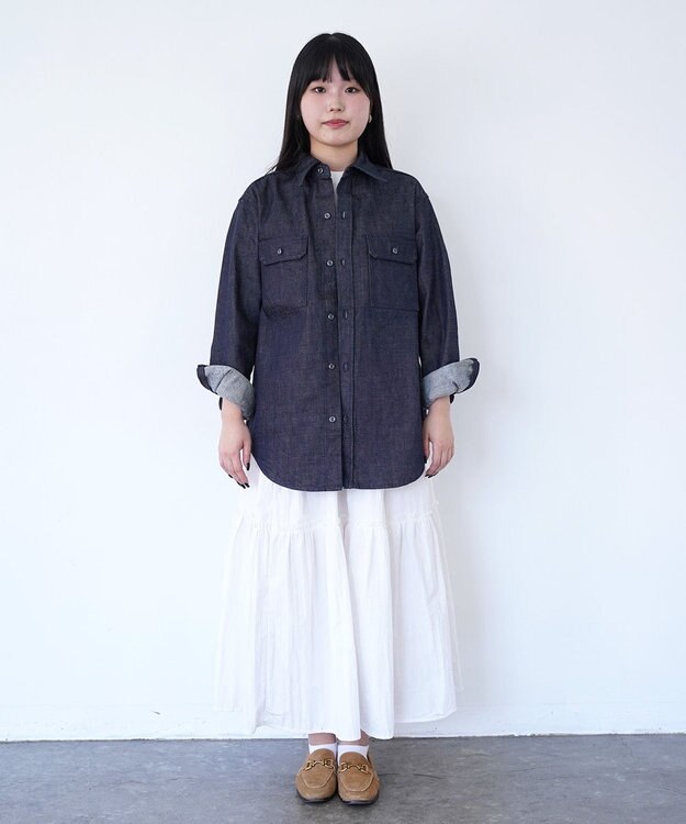 woadblue CPO SHIRT JACKET / CPO シャツジャケット BLUE