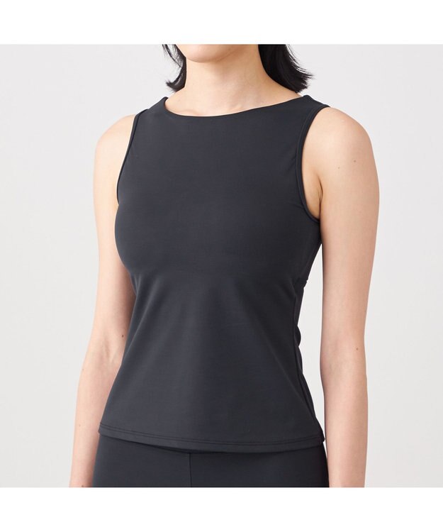 Chacott Chacott BALANCE ホットメルトレースアップトップ ブラック