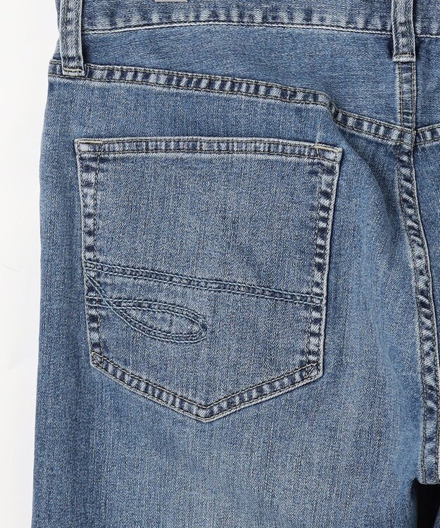 JOSEPH ABBOUD 【JAPANファブリック/ストレッチ/軽量】ライトオンス ストレッチ デニム パンツ サックスブルー系