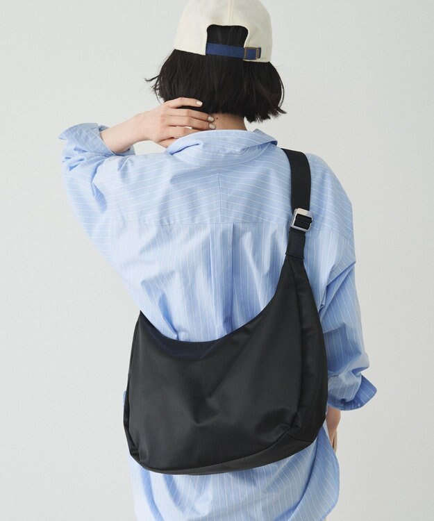 russet クラウズナイロンラウンドビッグショルダーバッグ(CE-1292)