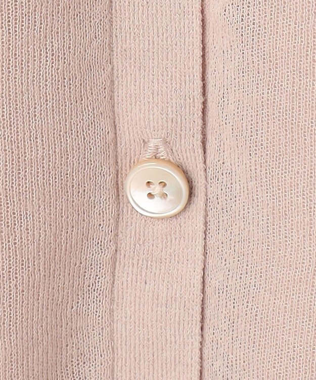 J.PRESS LADIES S 【洗える】LINEN MIX SHEER Vネック カーディガン ベージュ系